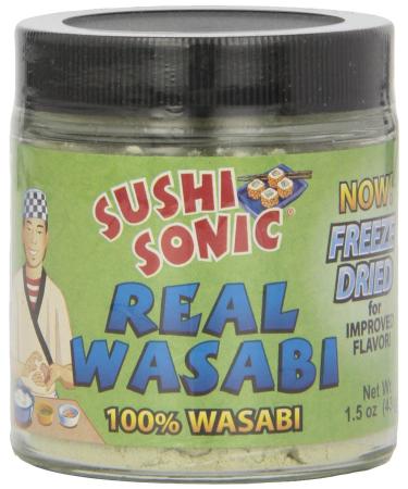 SUSHI SONIC 100% Real Powdered Wasabi Jar, 1.5 Ounce