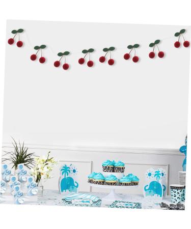 HOMSFOU 3pcs Bayberry Ball String Ornament Banner Garland Christmas Strawberry Room Decor Artificial Fruit Garland Christmas Mantle Fireplace Birthday Party Supplies Cherry Cotton Thread - Buy Online on GoSupps.com