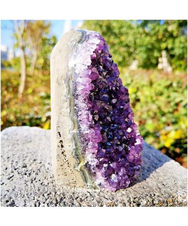 Crystal Hole Stone Crafts Natural Amethyst geode Quartz Cluster Crystal Specimen Crystal Hole - Buy Online on GoSupps.com