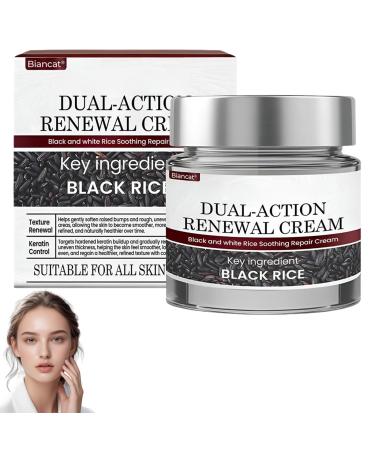Luhaka Keratin Erase Dual-Action Renewal Cream Black And White Rice Soothing Repair Cream Effectively Reduces Skin Imperfections Smooths And Refines The Skin. (1PC)
