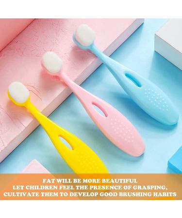 Kids Extra Soft Nano Toothbrush Set - 6 Pieces, 20000 Bristles, Ages 1+, Boys Girls Gum Protecting Cleaning - Cute Style - Buy Online on GoSupps.com