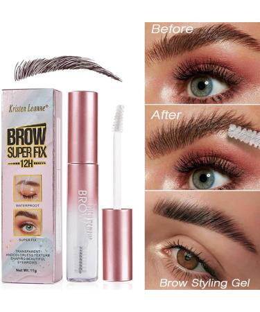Eyebrow Glue Gel | Eye Brow Glue Gel Transfer-Proof Brow Styler eyebrow Glue for Extreme Hold Voluminous-Looking Brows Brow Fast Sculpt Pochy - Buy Online on GoSupps.com