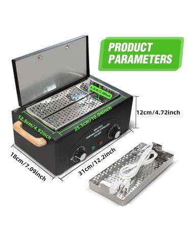 High Temperature Metal Tool Cleaning Box - 110V 300W 1.5L with Timer | Manicure Pedicure & SPA Salon Equipment for Beauty Hair & Nail Tools - Buy Online on GoSupps.com
