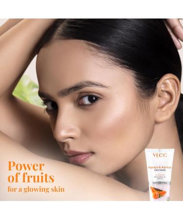 Buy VLCC Papaya & Apricot Face Scrub - 80gm (Pack of 2) | International Shipping Available - Buy Online on GoSupps.com