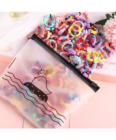 100PCS Baby Hair Ties - Soft Cotton Multicolor Hair Bands for Girls | Elastic Scrunchies for Ponytails - Bamboo Knot Design - Buy Online on GoSupps.com