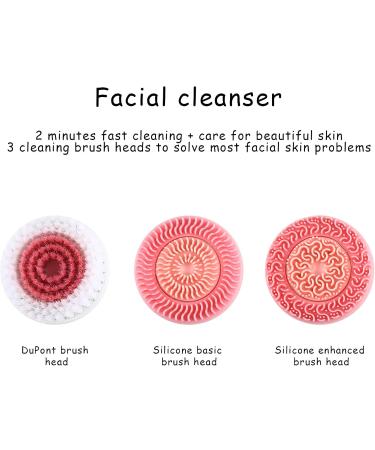 Opal Tool Sonic Facial Cleaning Brush - Electric USB Deep Clean & Massage Tool for Peeling & Blackhead Removal (Pink) - Shop Internationally! - Buy Online on GoSupps.com