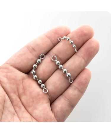 Dr.Fish 20 Pack Stainless Steel Fishing Bead Chain Swivels Catfish Tackle - 6 Bead 3/16 - Freshwater and Saltwater Fishing Gear - Buy Online on GoSupps.com