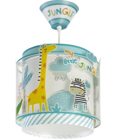 Dalber Children's Pendant Light - My Little Jungle Colorful Animal Hanging Lamp with Lions Elephants Giraffes & Crocodiles - International Shipping Available - Buy Online on GoSupps.com