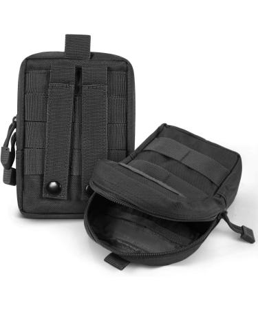 Gogoku 4-Pack Tactical Molle Pouch Combo - Compact Utility EDC Waist Bag Set in Black - Buy Online on GoSupps.com
