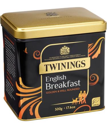 Twinings English Breakfast Loose Tea Caddy - 500g - Buy Online on GoSupps.com
