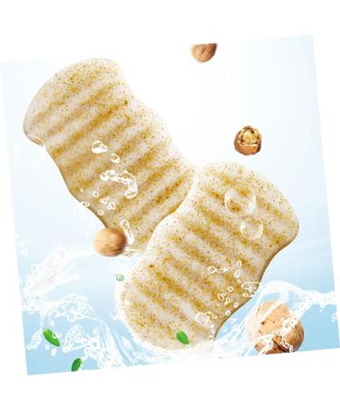 minkissy 1pc Bath Cotton Esponjas Faciales Exfoliating Puff Makeup Removal Sponge Bath Sponge Natural Sponge Face Scrubber Scrubber Wash Round Face Gum Charcoal Long - Buy Online on GoSupps.com