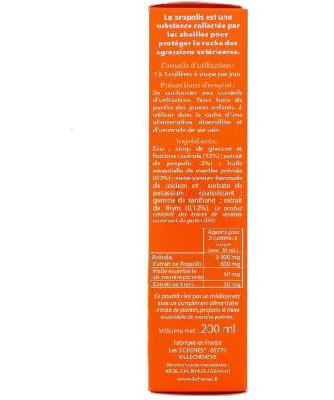 3CHENES - 3CHVIPR143 - Vitamine C Propolis Sirop - Flacon de 200 ml - Buy Online on GoSupps.com
