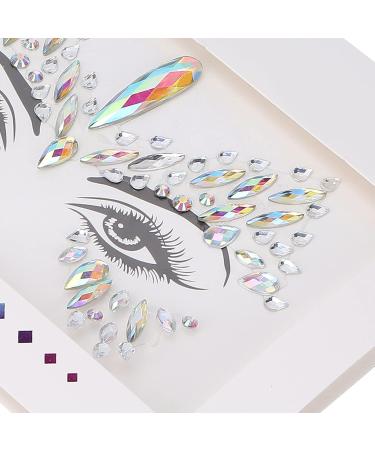Face Rhinestones Stickers - Shiny Glitter Self-Adhesive Waterproof & Sweat Proof for Festival & Holiday | International Shipping - Buy Online on GoSupps.com
