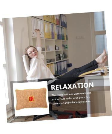 Hapinary Warm-Up Neck Warmer Cushion | Reusable Moxibustion Heating Pack for Home | Pocket Moxa Salt Belt - Buy Online on GoSupps.com