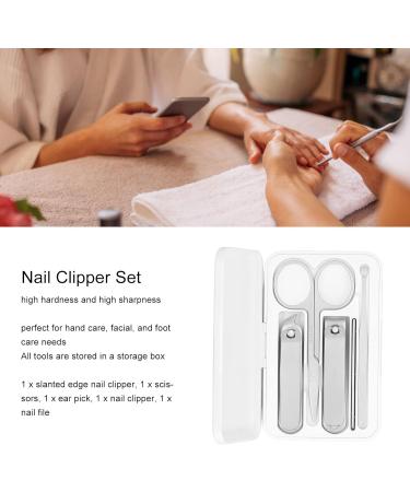 Manicure Set 5 Pieces Manicure Set Personal Care Nail Clipper Kit Stainless Steel High Sharpness Nail Clippers Pedicure Kit Professional Grooming Kit for Finger Nail Toenail Ear - Buy Online on GoSupps.com