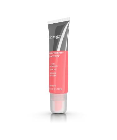 Neutrogena MoistureShine Lip Soother Gloss SPF 20 - Hydrating Tinted Lip Moisturizer with Glycerin & Cucumber for Dry Lips - 0.35 oz - Buy Online on GoSupps.com