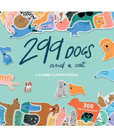 Laurence King 299 Dogs (and a cat) 300 Piece Cluster Puzzle