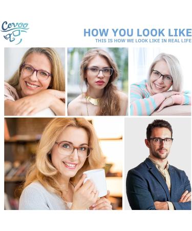 CCVOO 5 Pack Blue Light Blocking Reading Glasses for Women & Men - Anti UV Ray Fashion Eyeglasses with Spring Hinge (B3 Mix 1.50 - Buy Online on GoSupps.com