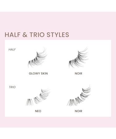Buy KISS The New Natural False Eyelashes | Noir 12mm-16mm | 24 Wisps Contact Lens Friendly Easy to Apply & Reusable - Buy Online on GoSupps.com