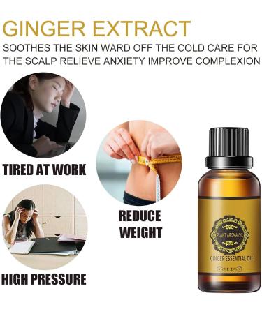 NQNFWCRJ Ginger Oil for Belly Drainage Ginger Oil for Lymphatic Drainage Ginger Oil for Abdominal Drainage Natural Ginger Essential Oil - Buy Online on GoSupps.com