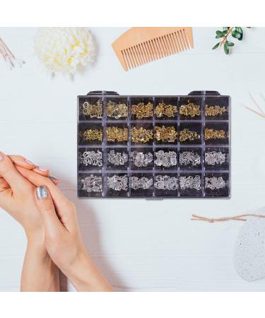 24 Grids Luxury 3D Nail Charms Studs Nail Rhinestones Gems Nail Art 3D Rhinestones Crafts Diamonds Crystal Jewels Stones Decorative Nail Element - Buy Online on GoSupps.com