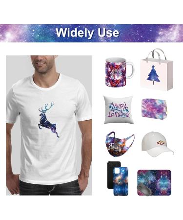 TIFEE Infusible Ink Transfer Sheets 11 Pcs 12 x 10 Galaxy Sublimation Transfer Paper for Cricut Mug DIY T- Shirts Coasters Tote Bags Starry - Buy Online on GoSupps.com