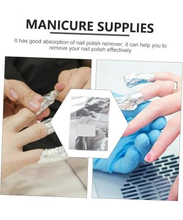  FOYTOKI Pack of 200 Disposable Wipes for Removing Nail Polish Gel for Manicure Supplies Aluminum Foil - Buy Online on GoSupps.com