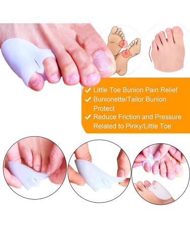 Mcvcoyh 6 Pieces Pinky Toe Separator Pinky Toe Cushion Protectors Gel Toe Separators Toe Straighteners for Curled Toes Pain Relief Overlapping Toe Curled Pinky Toe - Buy Online on GoSupps.com