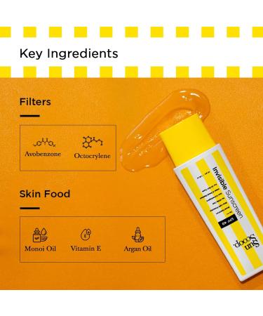 SunScoop Invisible Sunscreen Cream SPF 40 PA+++ | No White Cast | Gel Based Sunscreen | Transparent & Lightweight Water & Sweat Resistant | 1.5 Ounce - Buy Online on GoSupps.com