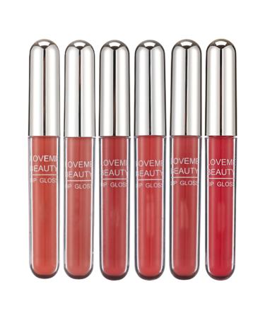 Gloss L vres | Brillant Longue Tenue en 12 Couleurs - Rouge L vres Liquide Pour Shopping R paration Femmes Fille Voyage D placement Professionnel Sc ne Rendez-vous et Tube d'argent