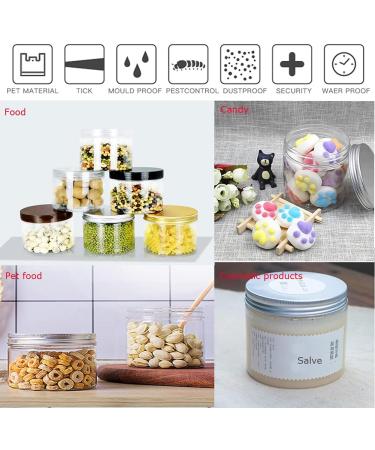 Buy Tianzd 24-Piece 30ml Transparent Plastic Cream Cans with Silver Lids & Spatulas - Ideal Cosmetic Containers for International Shipping - Buy Online on GoSupps.com