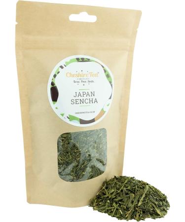 Cheshire Tea Company Premium Japanese Sencha - 100g Ethically Sourced Loose Leaf Japan Green Tea Leaves - Buy Online on GoSupps.com