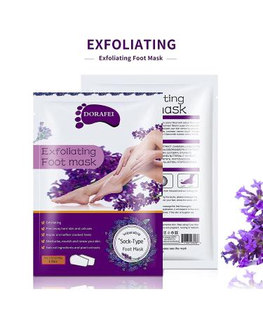 Foot Peel Mask (5 Pack) - Removes Dead Skin, Cracked Heels, and Calluses - Natural Lavender Treatment for Dry Feet - Buy Online on GoSupps.com
