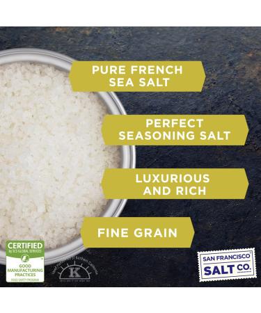 San Francisco Salt Company 8 oz. Chef's Jar - Fleur de Sel de Gurande Sea Salt - Buy Online on GoSupps.com