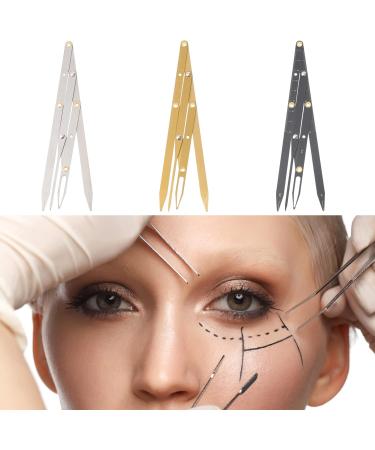 Angoily Eyebrow Scale Brow Caliper Measuring Tool Tools Eyebrow Positioning Tool Miss Eyebrow Card 16X4.5X0.6CM Golden - Buy Online on GoSupps.com