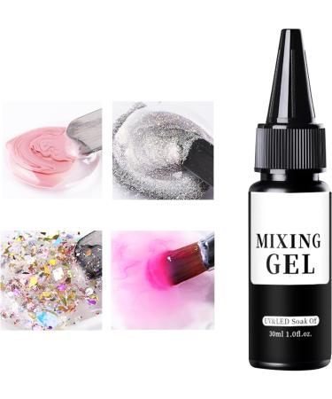 Ziennhu Clear Nail Gel Polish MultiPurpose Mixing Gel 30ml Fashion Mixing Gel for Festive Occasions Holidays Cosplay Occasions - Buy Online on GoSupps.com
