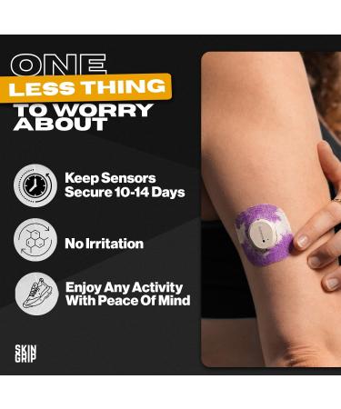 Skin Grip Adhesive Patches for Dexcom G7 & Stelo CGM - Waterproof Sweatproof & Secure 10-15 Days - 10 Pack with Classic Patterns - Buy Online on GoSupps.com
