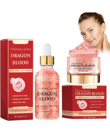 Shantou Yingji Dragons Blood Easy Cream Firming facial cream + antiwrinkle facial serum 50 g and dragons blood 30 ml antiwrinkle serum fine lines to reduce cream 33 - Buy Online on GoSupps.com