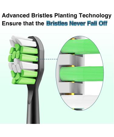 Aoremon Replacement Toothbrush Heads for Philips Sonicare DiamondClean - Black (Pack of 10) - Buy Online on GoSupps.com