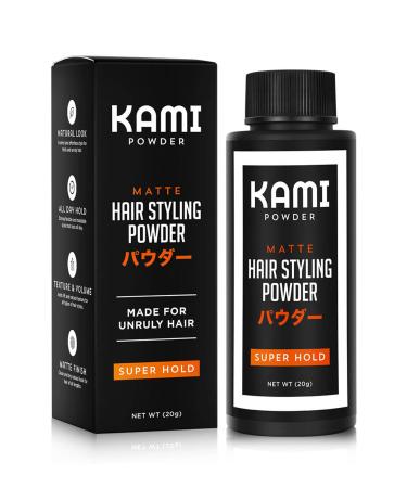 Kami Hair Styling Powder for Men - Strong Hold for Thick & Coarse Hair | Matte Finish | Texturizing Hair Powder for Men Styling | Strong Hold Men Hair Style Product