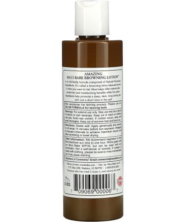 Maui Babe Amazing Browning Lotion 8 fl oz - Achieve a Golden Tan Fast - Buy Online on GoSupps.com