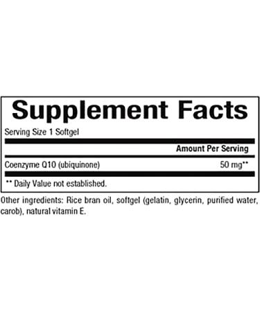 Natural Factors Coenzyme Q10 50 mg - 120 Softgels for Heart Health & Energy - Buy Online on GoSupps.com