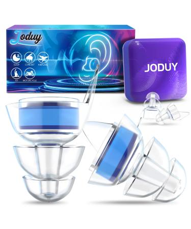 High Fidelity Earplugs for Concert: Hearing Protection Noise Reduction Music Earplug for Musicians Festival Drummer and Other Loud Events 2 Pair Reusable Motorcycle Airplane Travel Silicone Ear Plug