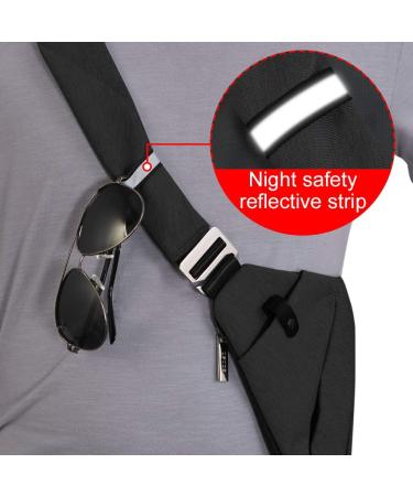 OSOCE Sling Bag Chest Backpack - Lightweight Anti-Theft Crossbody Daypack for Men and Women - Black Small - Buy Online on GoSupps.com