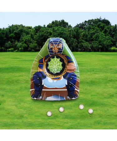 Inflatable Baseball Target Set with 4 Soft Balls - Fun Indoor/Outdoor Game for Boys and Girls | Backyard Party Toss Game - Buy Online on GoSupps.com
