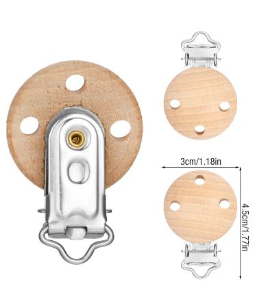 Ruggito 30-Pack Wood Pacifier Clips | Baby Pacifier Strap Locks & Toy Holders | International Shipping - Buy Online on GoSupps.com