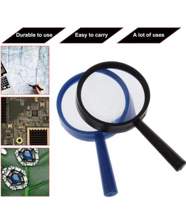 Professional Reading 5X Magnifier Hand Held Magnifying Acrylic 25mm Mini Pocket Lens Reading Full of Stars - Buy Online on GoSupps.com