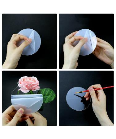 TKOnline 30 PCS 4 Inch Clear Acrylic Disks, 0.08 Inch Thick - Ideal for Vinyl Projects, DIY Keychains, Coasters, and Crafts - Buy Online on GoSupps.com