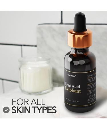 Natural Fruit Acid Exfoliant 30ml | Brightening & Even Skin Tone | Non-Abrasive Antioxidant-Rich Cruelty-Free & Vegan - All Skin Types - Buy Online on GoSupps.com