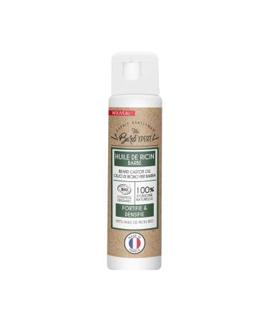 THE BARB XPERT Huile de Ricin Bio Pour Barbe Fortifie Et Nourrit Le Poil Soin Fortifiant Naturel Huile Nourrissante Texture Riche Sans Effet Gras - Certifi e Cosmos Organic
